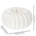 White Paper Honeycomb Pumpkin 24cm Set of 4 for Floral and Autumn Décor | Floristik24.co.uk