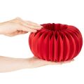 Red Honeycomb Paper Pumpkin Decoration, Set of 4, 24cm | Floristik24.co.uk