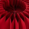Red Honeycomb Paper Pumpkin