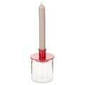 Metal Candle Holders Red 8cm