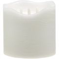 Floristik24 LED candle large wax white for battery timer Ø14.5cm H15cm