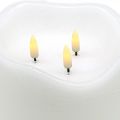 Floristik24 LED candle large wax white for battery timer Ø14.5cm H15cm