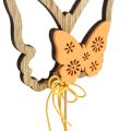 Floristik24 Flower plug butterfly decorative plug wood 8.5x7cm 12 pieces