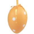 Floristik24 Easter eggs hanging plastic eggs with dots 8x11.5cm 6pcs