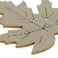 Floristik24 Scattered maple leaves yellow, brown, platinum Assorted 4cm 72pcs