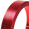 Floristik24 Aluminum tape flat wire red 20mm 5m