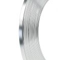 Floristik24 Aluminum Flat Wire Silver 5mm x1mm 10m