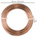 Brown Aluminium Wire 2mm x 60m for Floristry and Crafting (500g) | Floristik24.co.uk