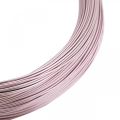 Floristik24 Aluminum wire Ø1mm pink decorative wire round 120g