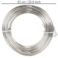 Aluminium Wire Silver 3mm Craft Wire for Creative Projects 1kg | Floristik24.co.uk