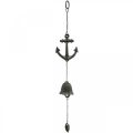 Floristik24 Hanger anchor bell, maritime decoration wind chime, cast iron L47.5cm