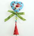 Floristik24 Decorative fabric hearts to hang 80cm