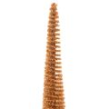 Artificial Christmas tree decoration, slim, with wooden base, 40cm, 3 pieces | Floristik24.co.uk