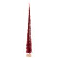 Floristik24 Modern slim decorative Christmas tree on a wooden base, 80cm