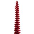Modern slim decorative Christmas tree on a wooden base, 80cm | Floristik24.co.uk