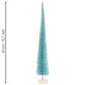 Artificial Christmas tree, slim, with wooden base, 40cm | Floristik24.co.uk