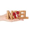 Wooden Noel Sign with Red Bow, 18cm, Christmas Decoration | Floristik24.co.uk
