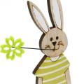 Floristik24 Easter bunny stand green bunny wood Easter decoration 4pcs