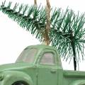 Floristik24 Christmas Tree Decoration Car with fir tree Red / green 2pcs