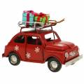 Floristik24 Christmas car with packages red L11cm