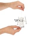Polar Bear Skiing Hanging Ornaments with Scarf, 10cm, Set of 2, White and Blue-Grey, Indoor Decoration | Floristik24.co.uk
