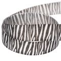 Gift ribbon with zebra print, 25mm wide, 20m long | Floristik24.co.uk