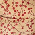Decorative Fabric Ribbon with Glitter Red Berries 40mm x 15m | Floristik24.co.uk