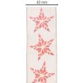Decorative Ribbon with Red Stars, 40mm Wide, 15m Roll | Floristik24.co.uk