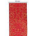 Festive Red and Gold Wired Ribbon 40mm x 15m for Crafting and Decorating | Floristik24.co.uk