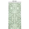Decorative Ribbon with Classic Pattern, Sage Green with Glitter, 40mm x 15m, Polyester | Floristik24.co.uk