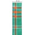Green and Red Tartan Gift Ribbon, 25mm x 20m, Polyester | Floristik24.co.uk