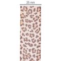 Decorative Leopard Print Ribbon Polyester 25mm x 18m | Floristik24.co.uk