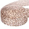 Decorative Leopard Print Ribbon Polyester 25mm x 18m | Floristik24.co.uk