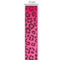 Dekorative Pink Leopard Print Ribbon Polyester 15mm x 18m | Floristik24.co.uk