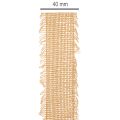 Cotton Decorative Fringe Ribbon 40mm Brown 30m | Floristik24.co.uk