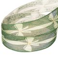 Green Fabric Ribbon with Bow