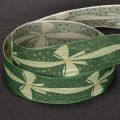 Green Fabric Ribbon with Bow