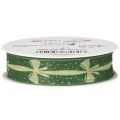 Green Fabric Ribbon with Bow