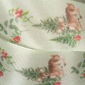 Dekorative Ribbon with Deer, Forest, and Floral Design, 40mm x 15m, Polyester | Floristik24.co.uk