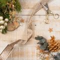 Leopard Print Ribbon 25mm x 20m for Indoor Decorations and Crafts | Floristik24.co.uk