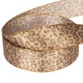 Leopard Print Ribbon 25mm x 20m for Indoor Decorations and Crafts | Floristik24.co.uk