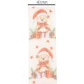 Fabric Gift Ribbon with Christmas Bear Design 40mm x 15m | Floristik24.co.uk