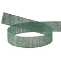 Floristik24 Decorative ribbon natural green 25mm 20m