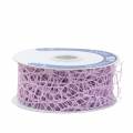 Floristik24 Gift ribbon net design lavender 40mm 10m