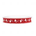 Floristik24 Deco ribbon with hearts red 15mm 15m