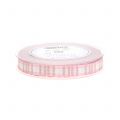 Floristik24 Gift ribbon for decoration check with wire edge Rosa 15mm L20m