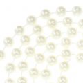 Floristik24 Pearl cord white 10mm 6m