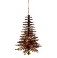 Floristik24 Hanging Decoration Christmas Tree with bell Copper 40cm