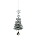 Floristik24 Hanging Decoration Christmas Tree with bell Silver 29cm