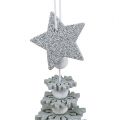 Floristik24 Hanging Decoration Christmas Tree with bell Silver 29cm